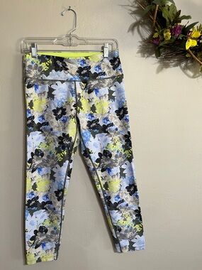 🌺Calvin Klein Floral Yoga- Blue, Gray & Neon Yellow